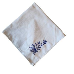 Napkin Towell Blue Floral 19 x 19